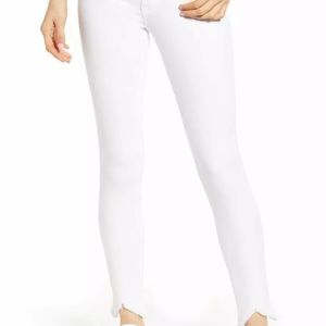 Frame Le High Skinny Raw Edge Jeans 29 White NWT